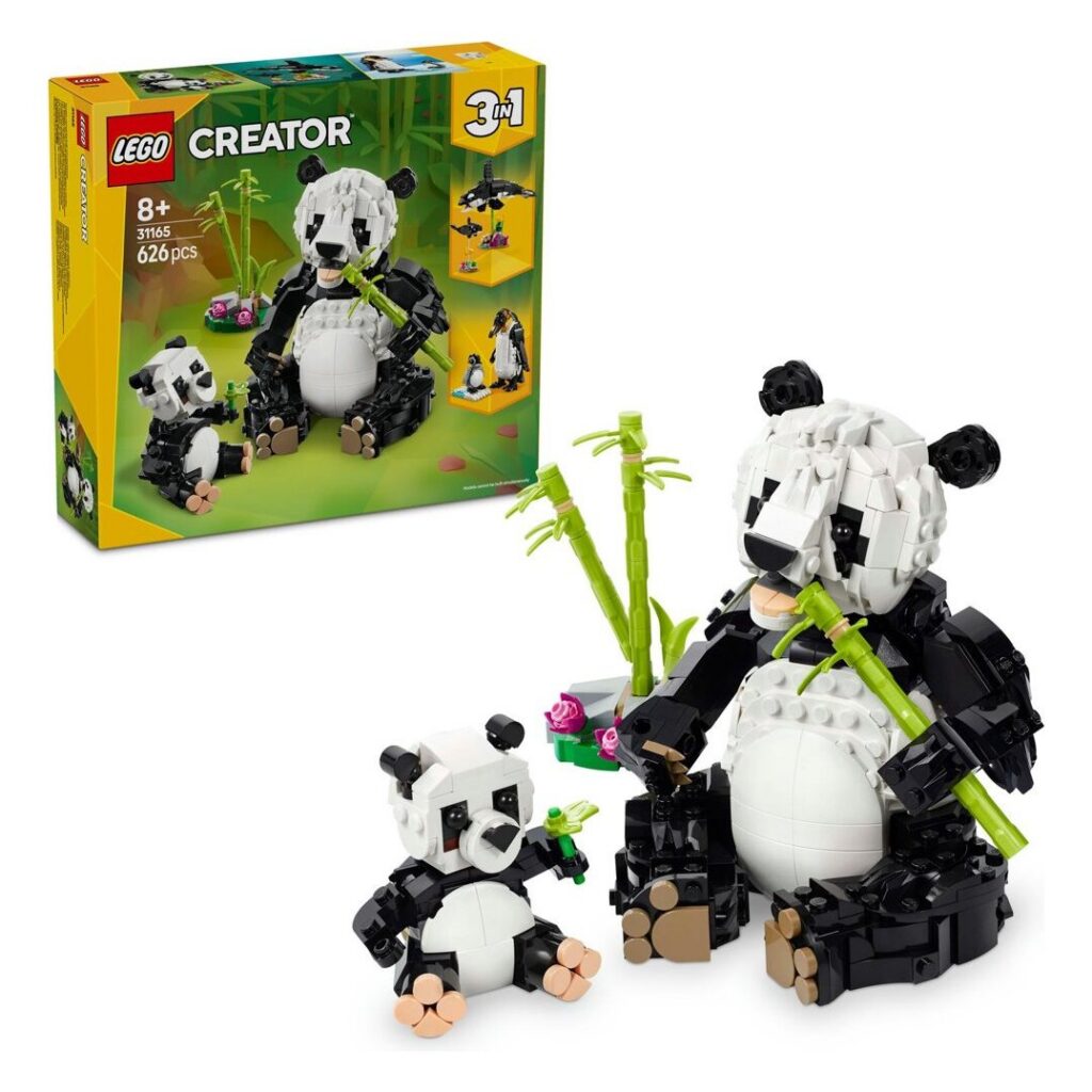 LEGO Creator 3v1 31165 Divoké zvieratá: Pandia rodinka – 626 dielikov